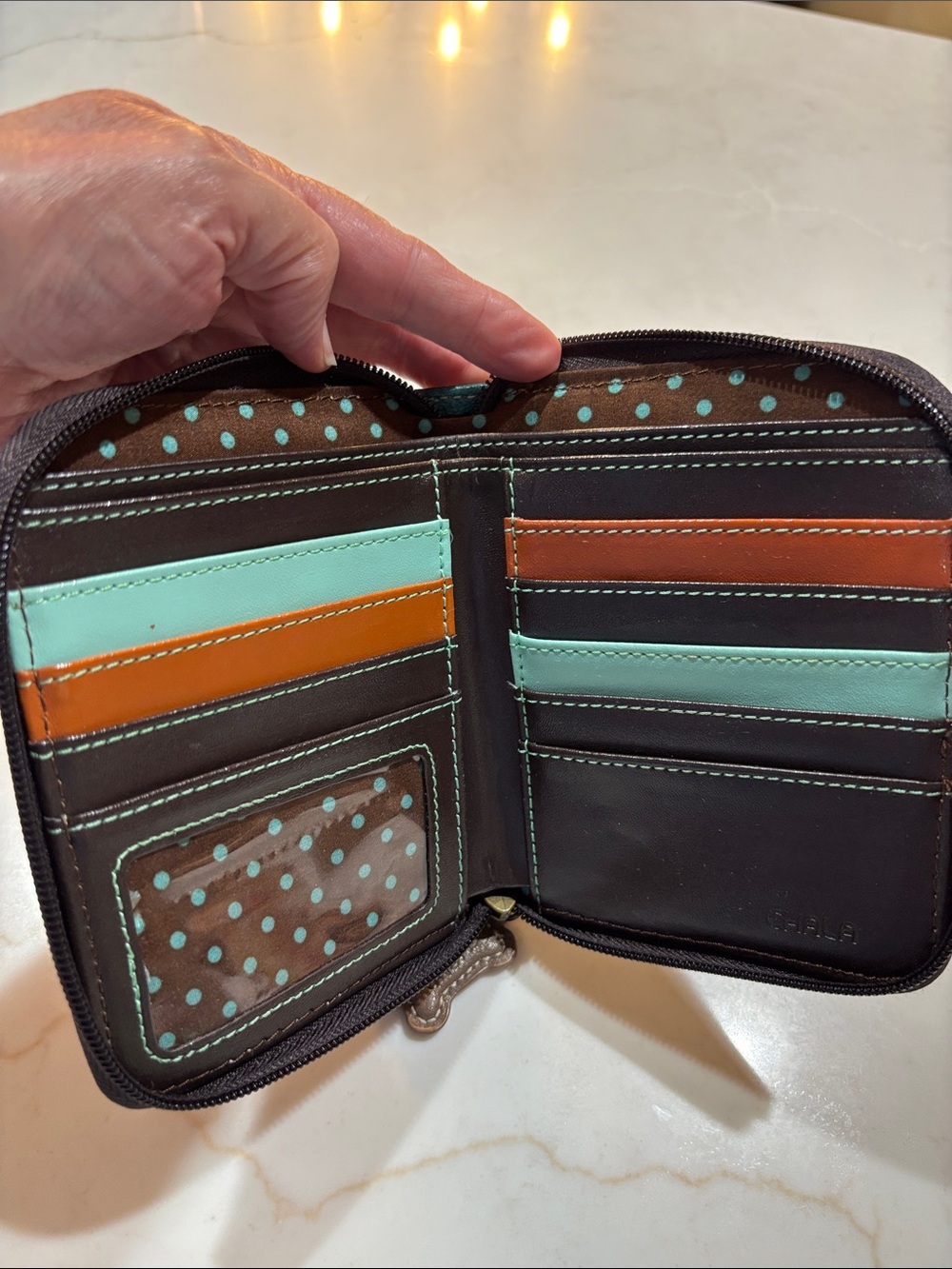 Chala Pal Golden Retriever Zip-Around Wallet - Picture 3 of 8